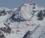Itinerario di salita dal col du Vallonnet