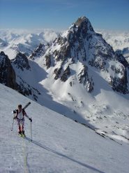 Sul pendio terminale verso la cima