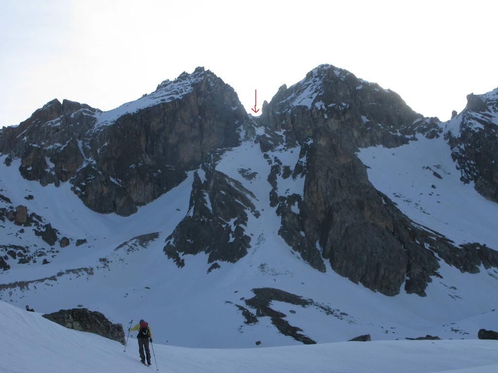 Point Haute de Mary e canale visti dal Plateau de Tuisser