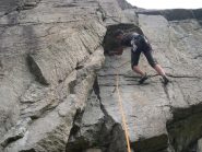 la fessura del secondotiro di Mazada 6a+