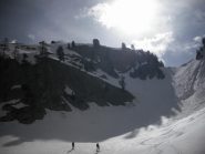 a dx il colletto, in centro la rampa ascendente  