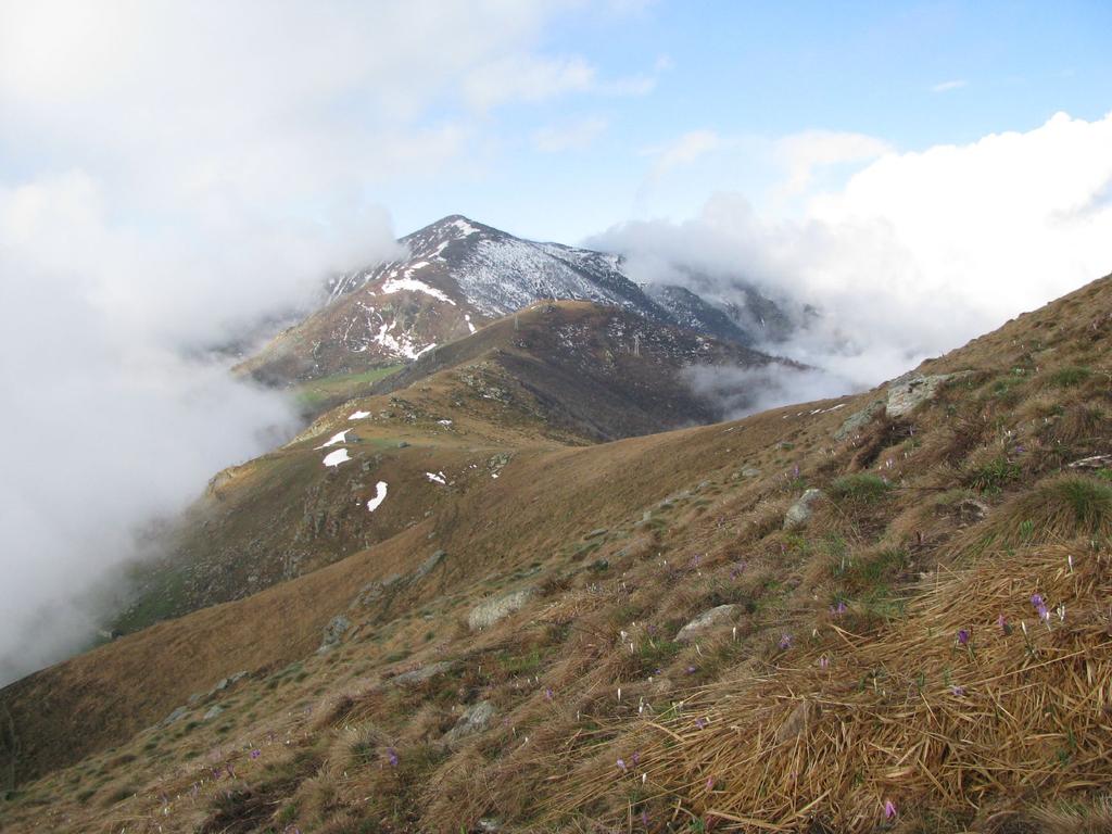 Panorama verso il Monte Soglio, dal pendio finale di salita a Mares