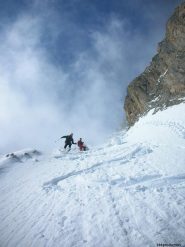 Inizio della rampa in bella neve
