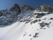 dopo le Cadreghe inizio salita