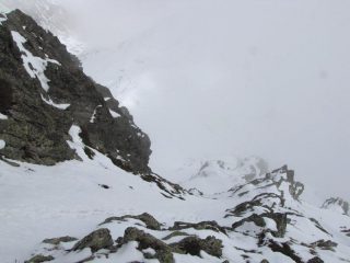 la parte finale vista dalla cresta