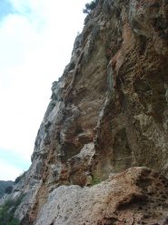 guardando a sx, l'erosione