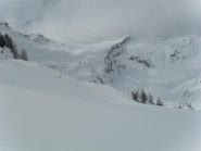 in vista del colle con buona visibilita' e percorso da tracciare