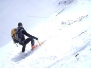 Discesa abbastanza esposta verso il colletto