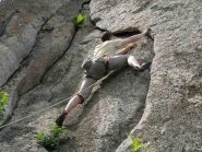 Brando sulla variante di 6a di 