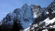 una bellissima visuale sul Canalone di Lourousa dal Lagarot (16-5-2010)