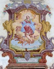 Affresco sulla chiesa di Coggia