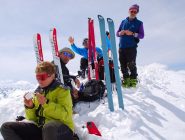 foto di gruppo in cima