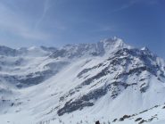 il Colmet  ed il colle di pietra rossa dalla punta della Croce