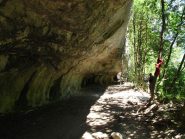 Il passaggio scavato dall'acqua