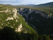 Il Canion del Verdon visto dal terrazzo del Refuge de la Maline