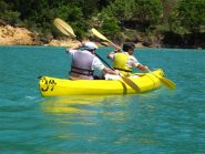 Alex e Enrico con la canoa