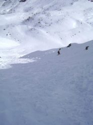 parte mediana, un po' rovinata dalle valanghe ma sciabilissima