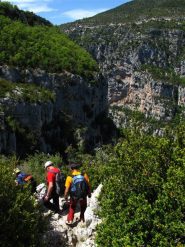 Discesa da Le Cavaliers verso il Verdon