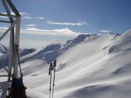 Campana all'uscita del canale; grande innevamento..