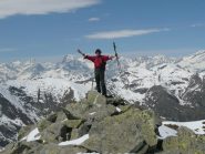 Cima Uja : Il capo esulta