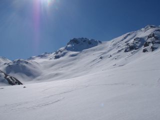 il vallone con a sinistra l'Almiane