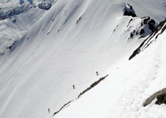 Ultimi pendii prima del colle 2977m