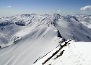 Dalla cresta vista sulla Vergia