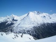 Terrarossa, Hubschhorn e Breithorn dalla vetta