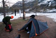 partenza dalla tenda