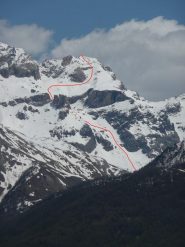 la parte finale del percorso vista dalla strada per il col di vars