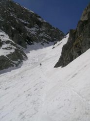 Nel canalino delle Monache