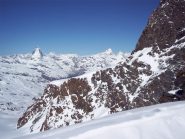 Veduta su Cervino e Dent d'Herens