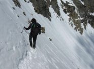 traverso sopra il pendio