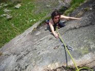 Silvia all'uscita di Spit Rock Panic 