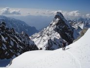 Sul ghiacciaio della becca di Gay