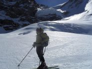 sulla via di rientro,sotto la parete Nord