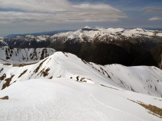 Discesa sulla dorsale lato Tinée