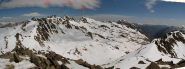 Il vallone dei laghi Lausfer, con la Cima Malaterra, il Corborant e la Punta Gioffredo