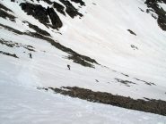 Discesa sul pendio ripido
