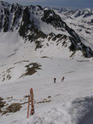 pendio finale dalla cima