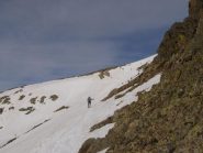 dal colle verso il pendio finale
