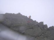 Discesa di un tratto roccioso