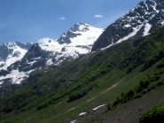 il pendio che porta al lago bianco