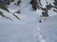 discesa dal versante nord