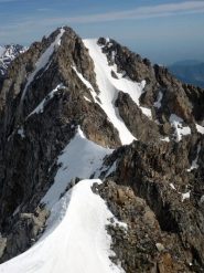 La cresta che collega le due cime