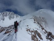 sulla cresta per arrivare al C5