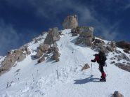 sulla cresta nei pressi del campo 5