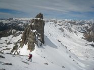 Discesa verso il col de Portes