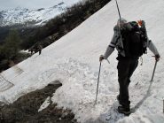 Ultima lingua di neve sulla strada