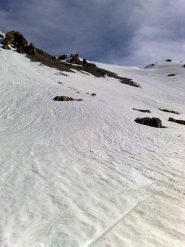 la discesa dal colle